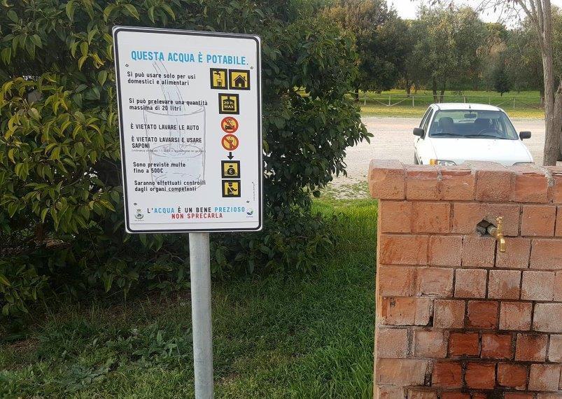 Multe fino a 500 euro per chi spreca l’acqua delle fontanelle pubbliche
