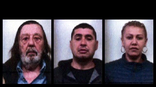 Da sinistra Augusto D'Agostino, Doka Sphetim e Haxhiaj Resmije