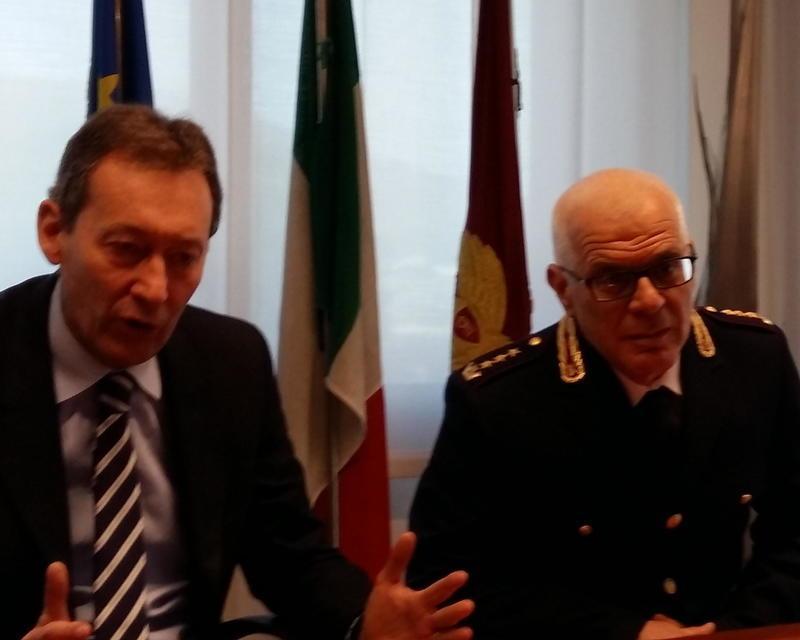 Il questore Paolo Rossi insieme al futuro questore Francesco La Piana