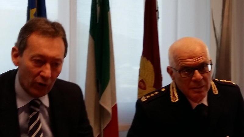 Il questore Paolo Rossi insieme al futuro questore Francesco La Piana