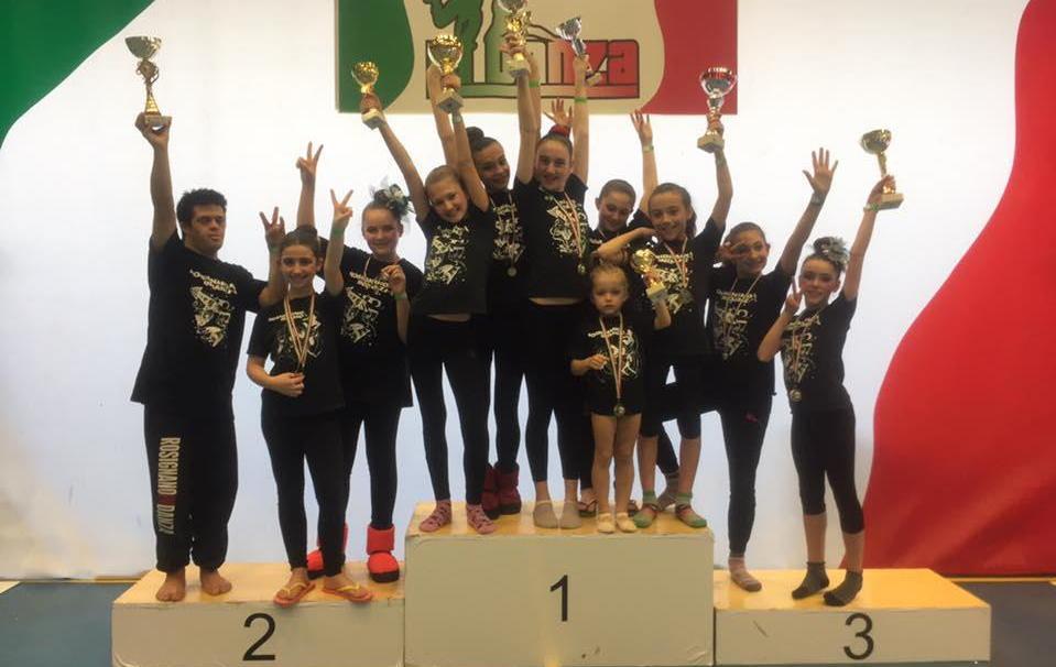 Coppa Italia: raffica di successi per gli atleti di Rosignano in Danza