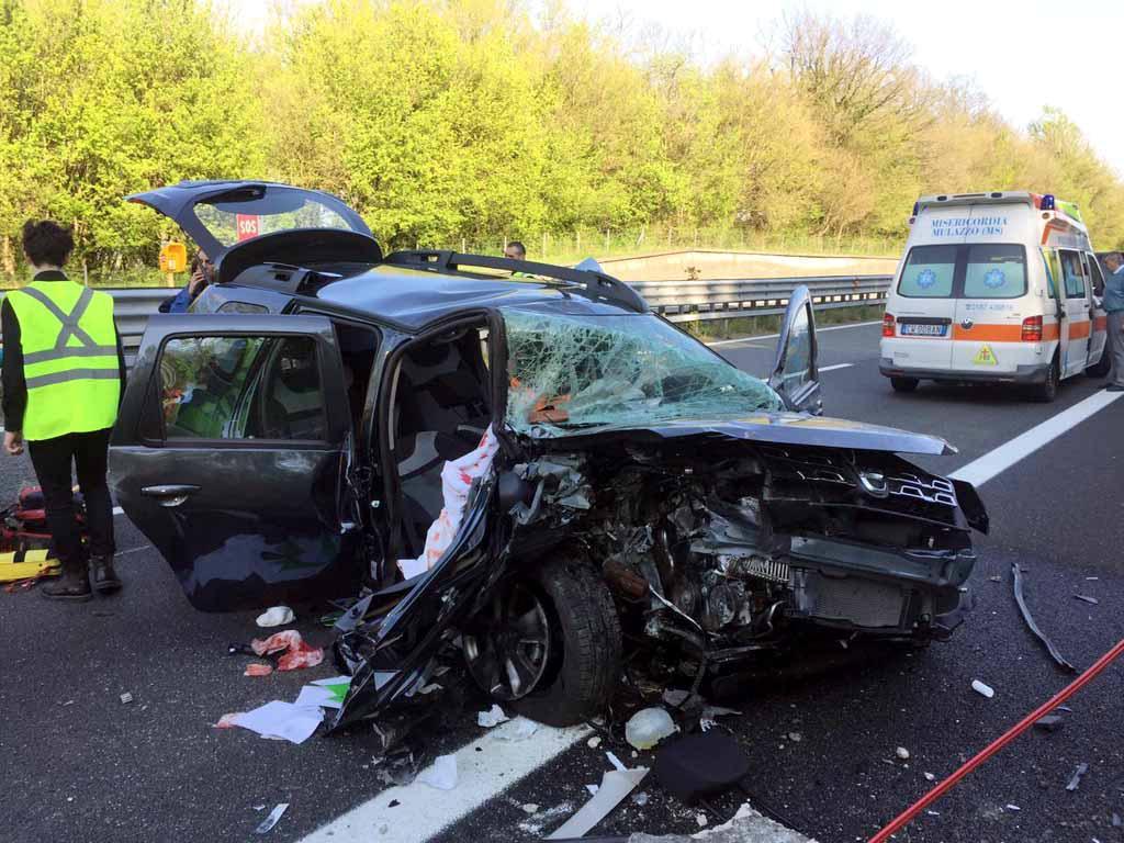 Un'immagine dell'incidente