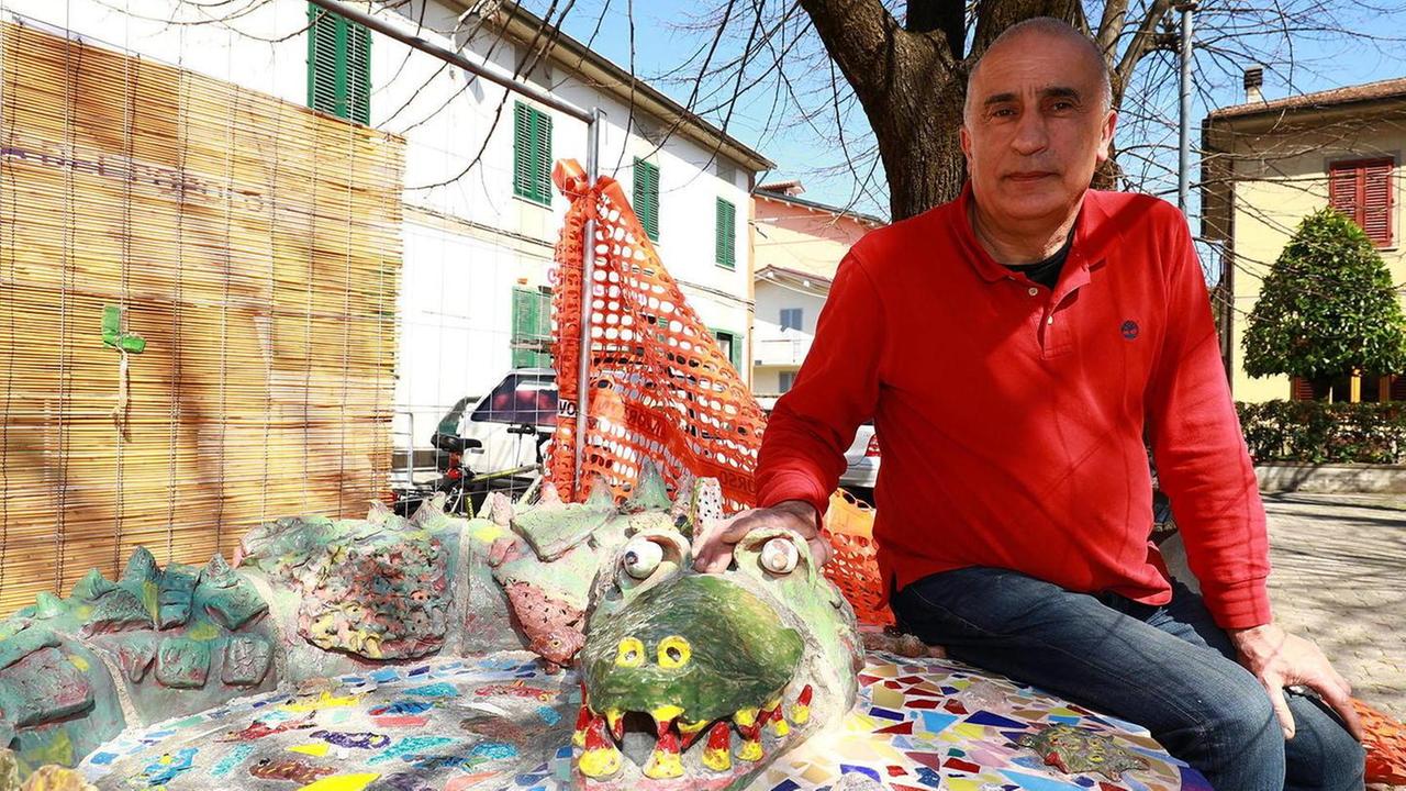 La fontana del coccodrillo risistemata grazie ai bambini