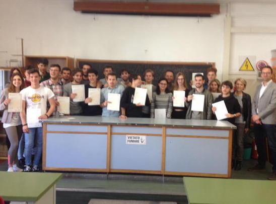 Gli studenti che hanno ricevuto i diplomi