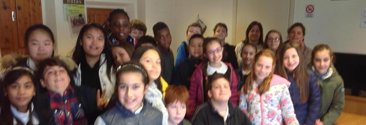 La classe quinta sezione A in visita alla redazione 
