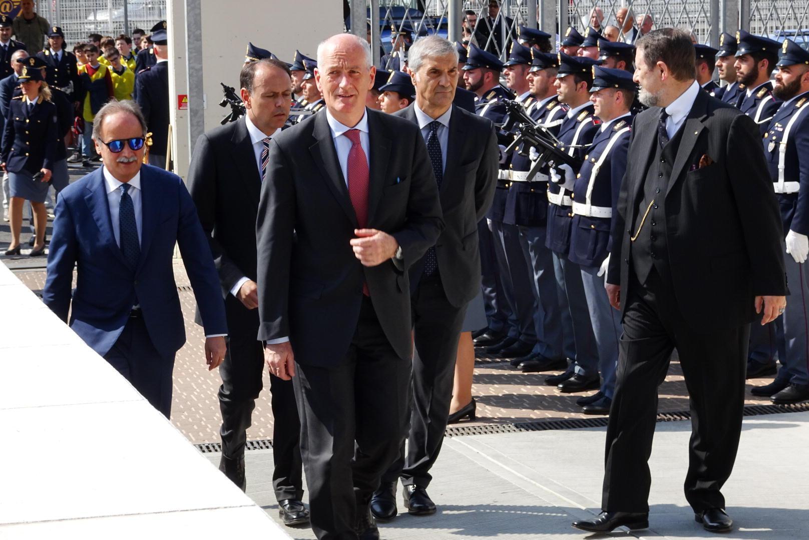 Il capo della Polizia, Franco Gabrielli, inaugura il Polo della sicurezza (Foto Lorenzo Gori)
