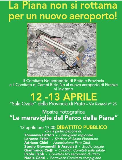 Mostra e dibattito sul Parco della Piana e aeroporto di Firenze