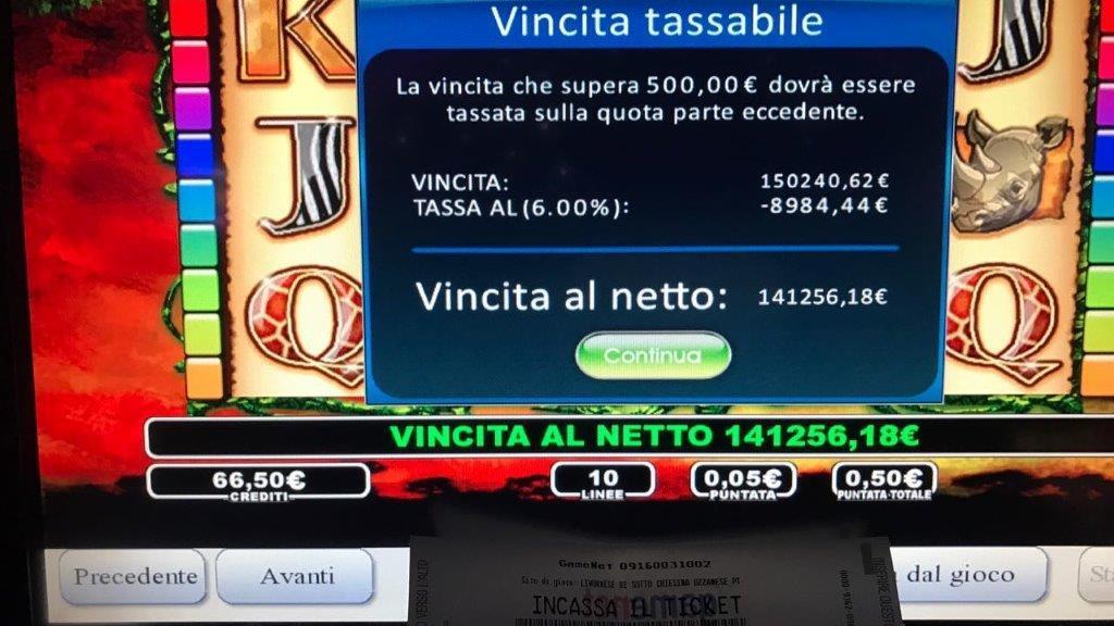 Vince 141.000 euro con una giocata da 50 centesimi