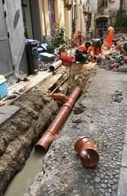 Sostituite le reti fognarie e idriche