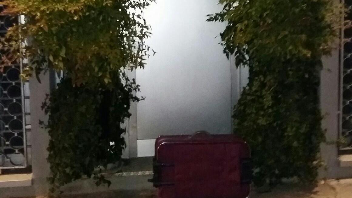 La valigia sospetta trovata in via Marx