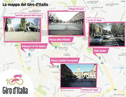 Reggio pronta all’arrivo della corsa rosa 
