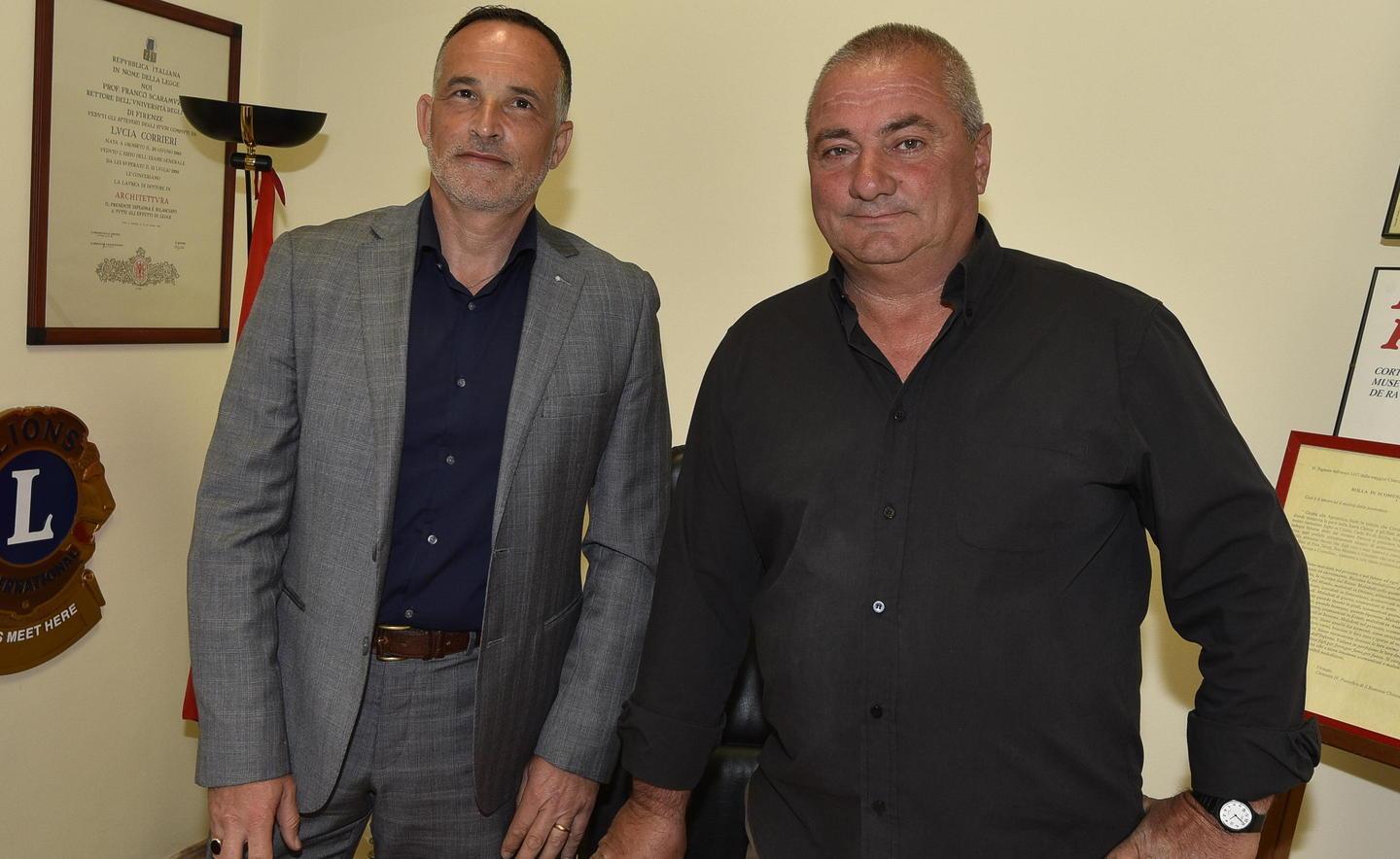 Da sinistra Massimo Felicioni e Maurizio Gonnelli (foto Agenzia Bf)