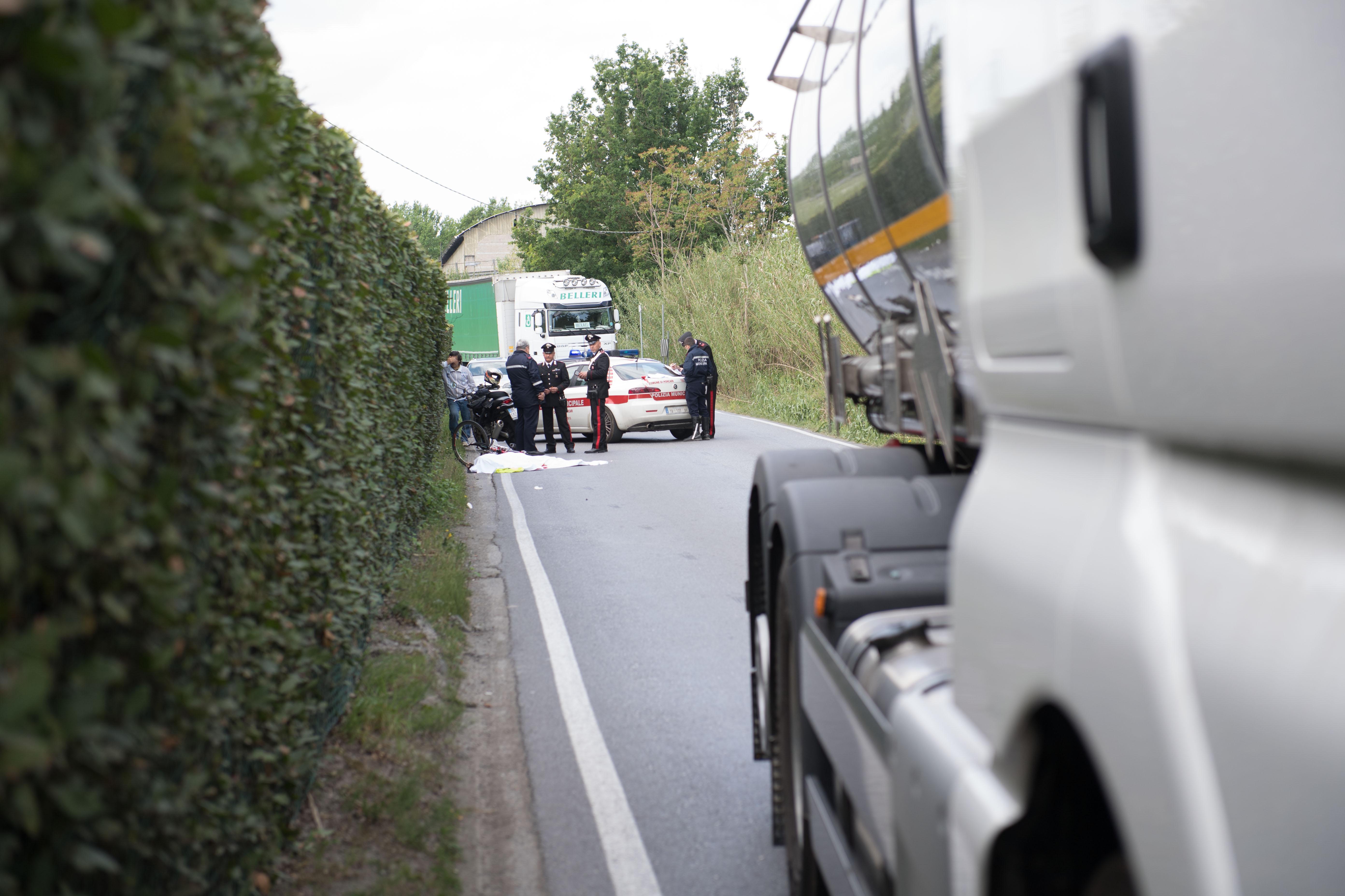 La strada in cui è avvenuto l'incidente (Foto Sernacchioli)