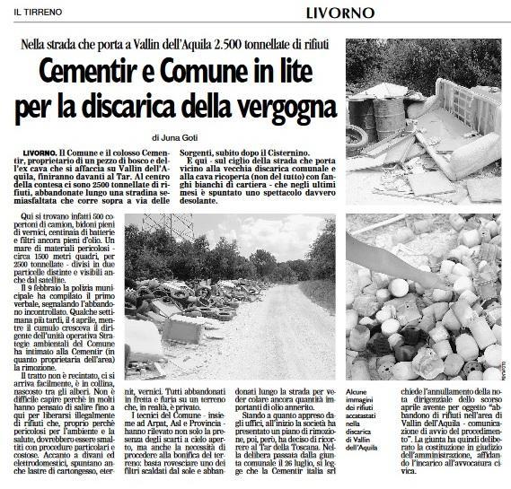 Un contenzioso  lungo sei anni  e non ancora finito