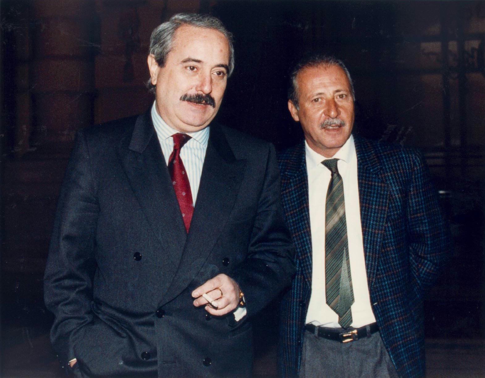Giovanni Falcone con Paolo Borsellino