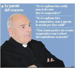 Legacoop replica al vescovo citando il Papa 