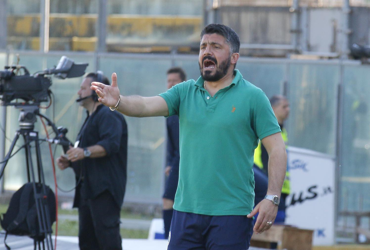 Pisa, Gattuso: "Il Milan? Ho un percorso da finire, poi vedremo"