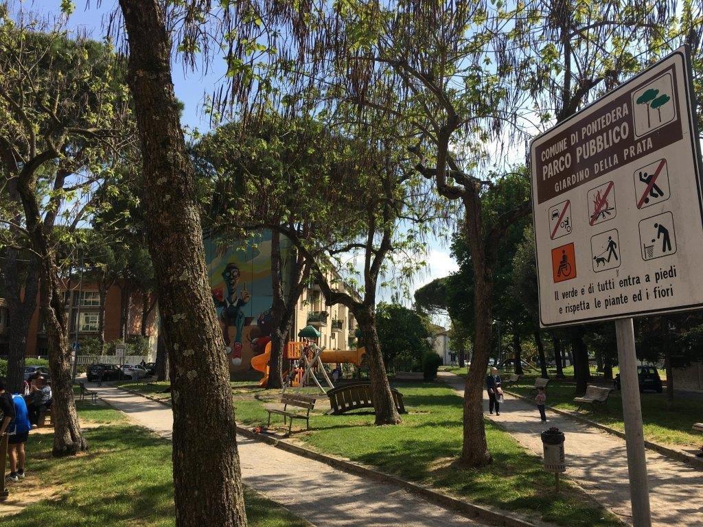 Il parco nei cui pressi è avvenuta l'aggressione