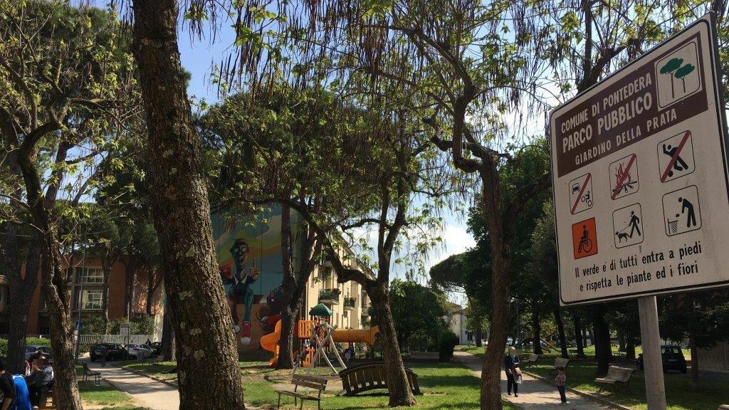 Il parco nei cui pressi è avvenuta l'aggressione