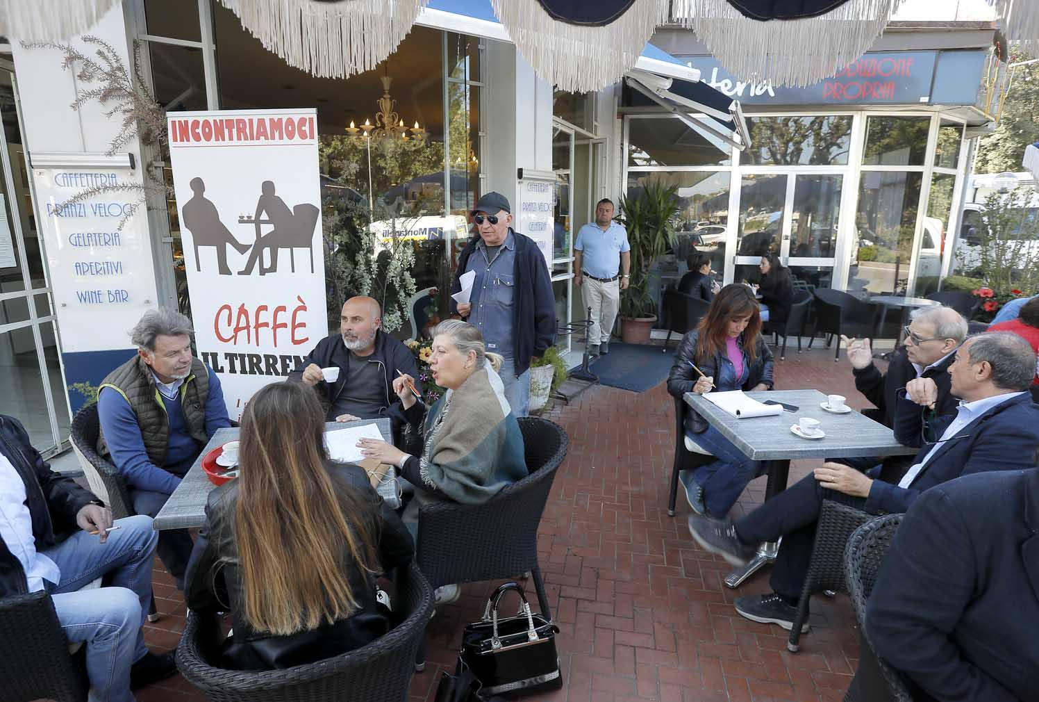 Un momento di "Caffè Tirreno" al Tirrenia Doc Caffè