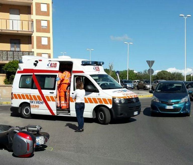 Sassari, scontro auto-scooter: ferito il capo dei barracelli