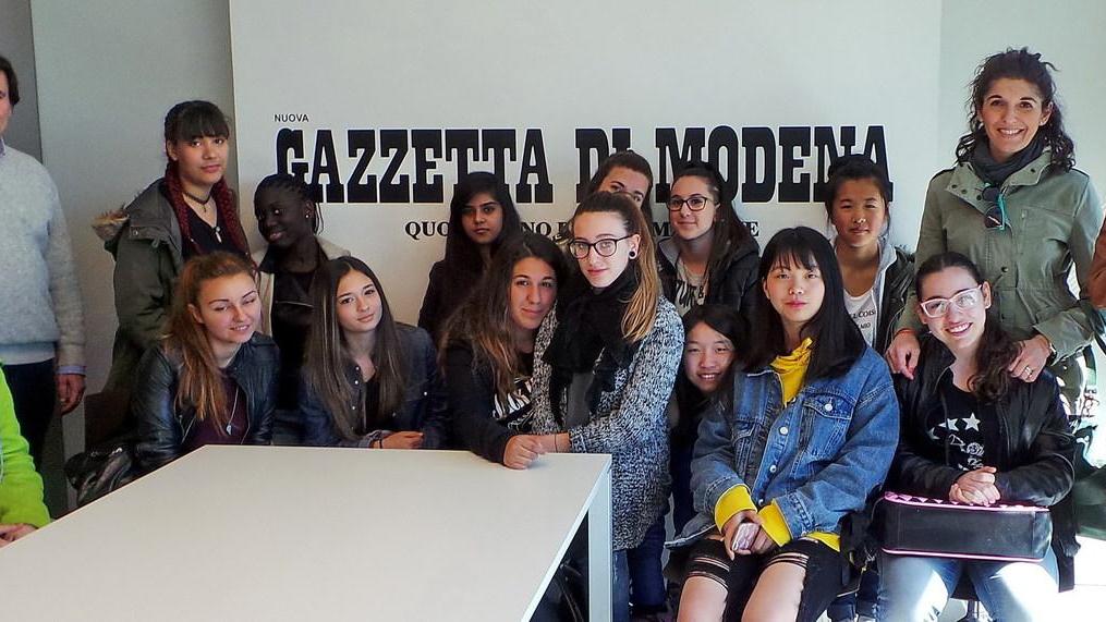 In redazione gli studenti del Vallauri di Carpi