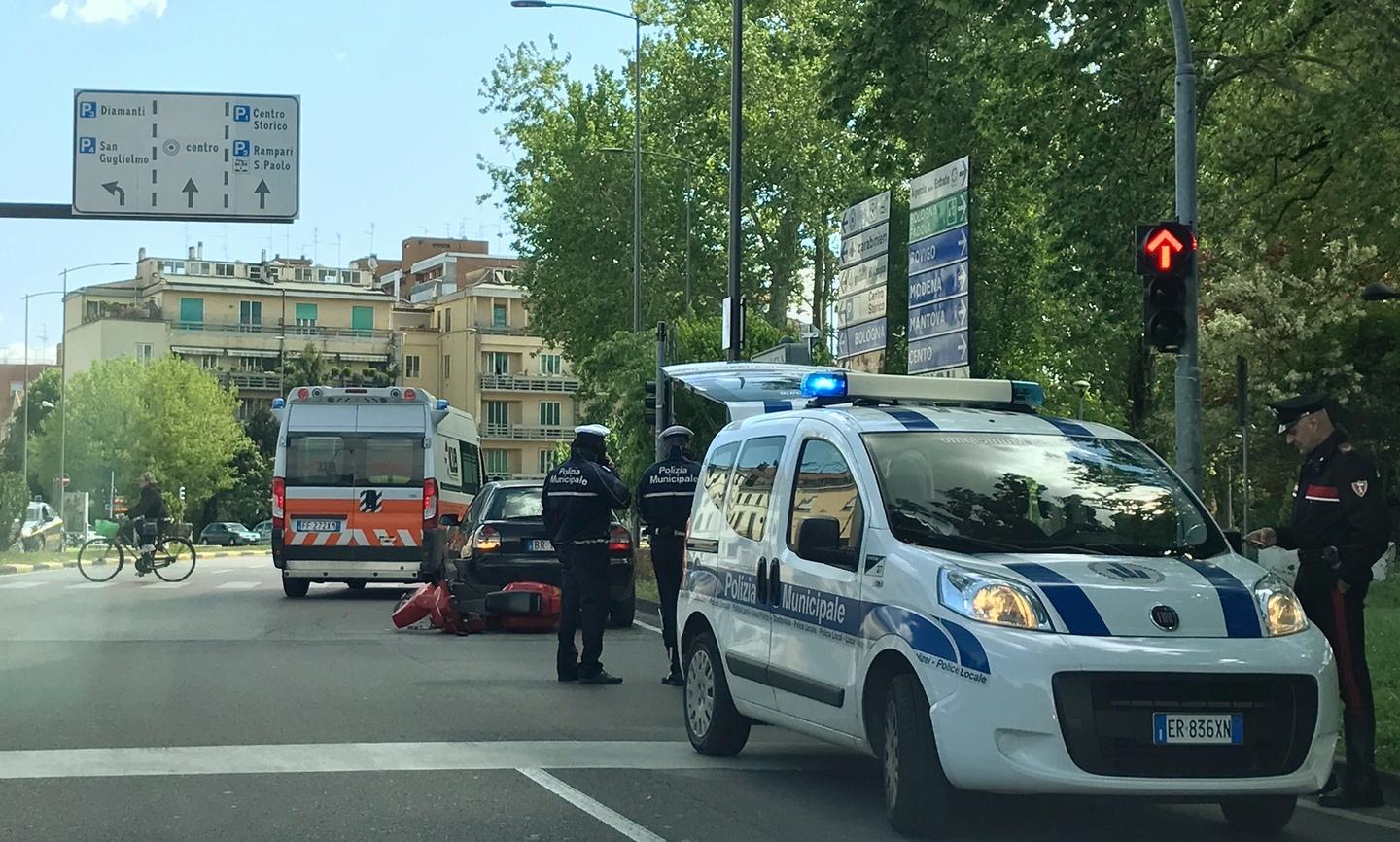 Scontro con un ferito