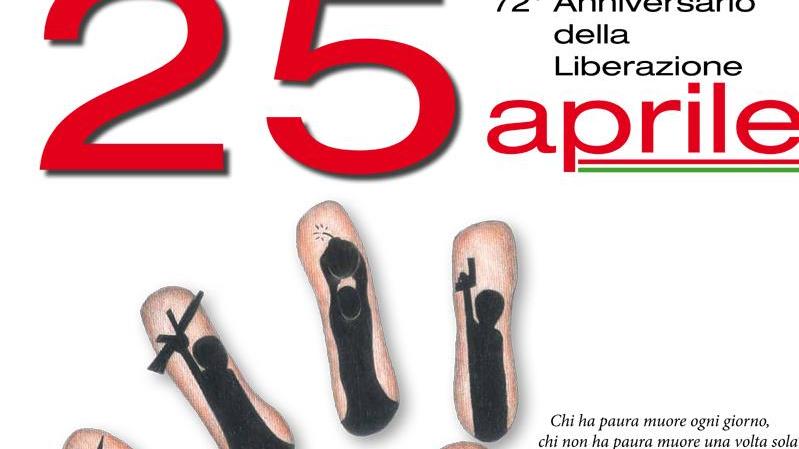 Tutti i ragazzi premiati per il manifesto della Liberazione