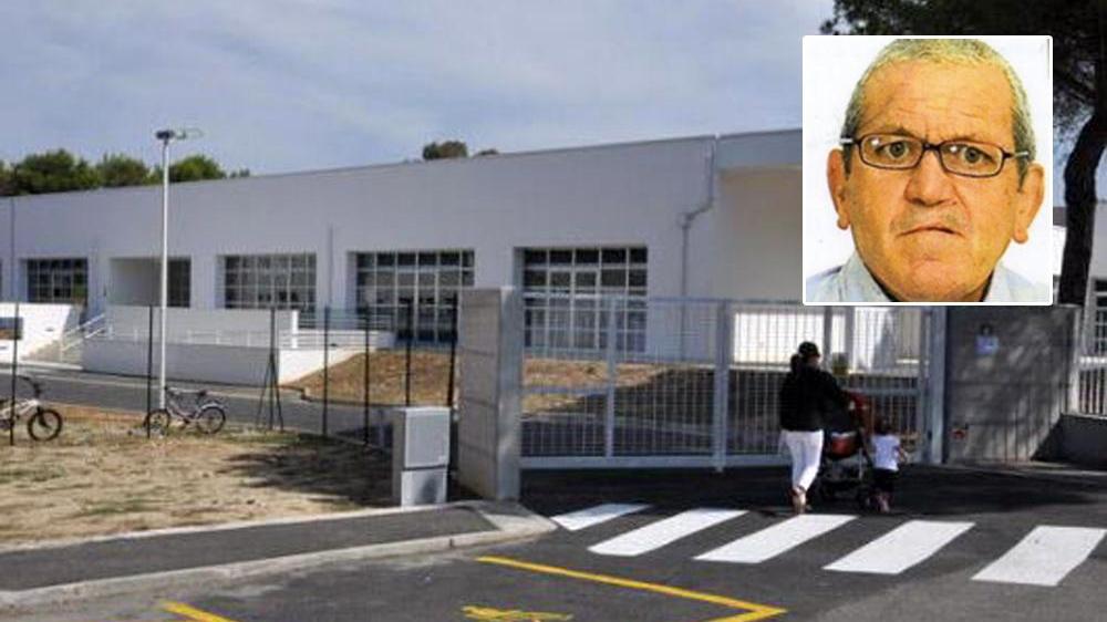 La scuola e, nel riquadro, Dilvo Benvenuti