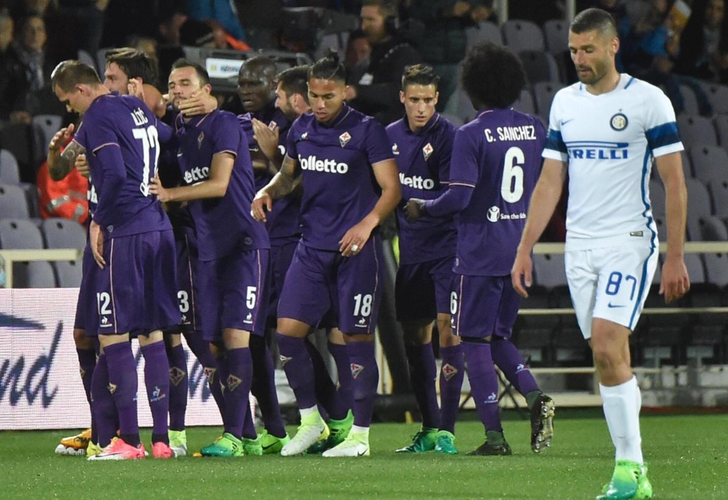 L’Inter cede a Firenze, addio all’Europa 