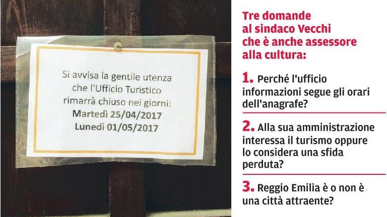 Gita a Reggio Emilia? Informazioni in ferie... il turismo è “fai da te”