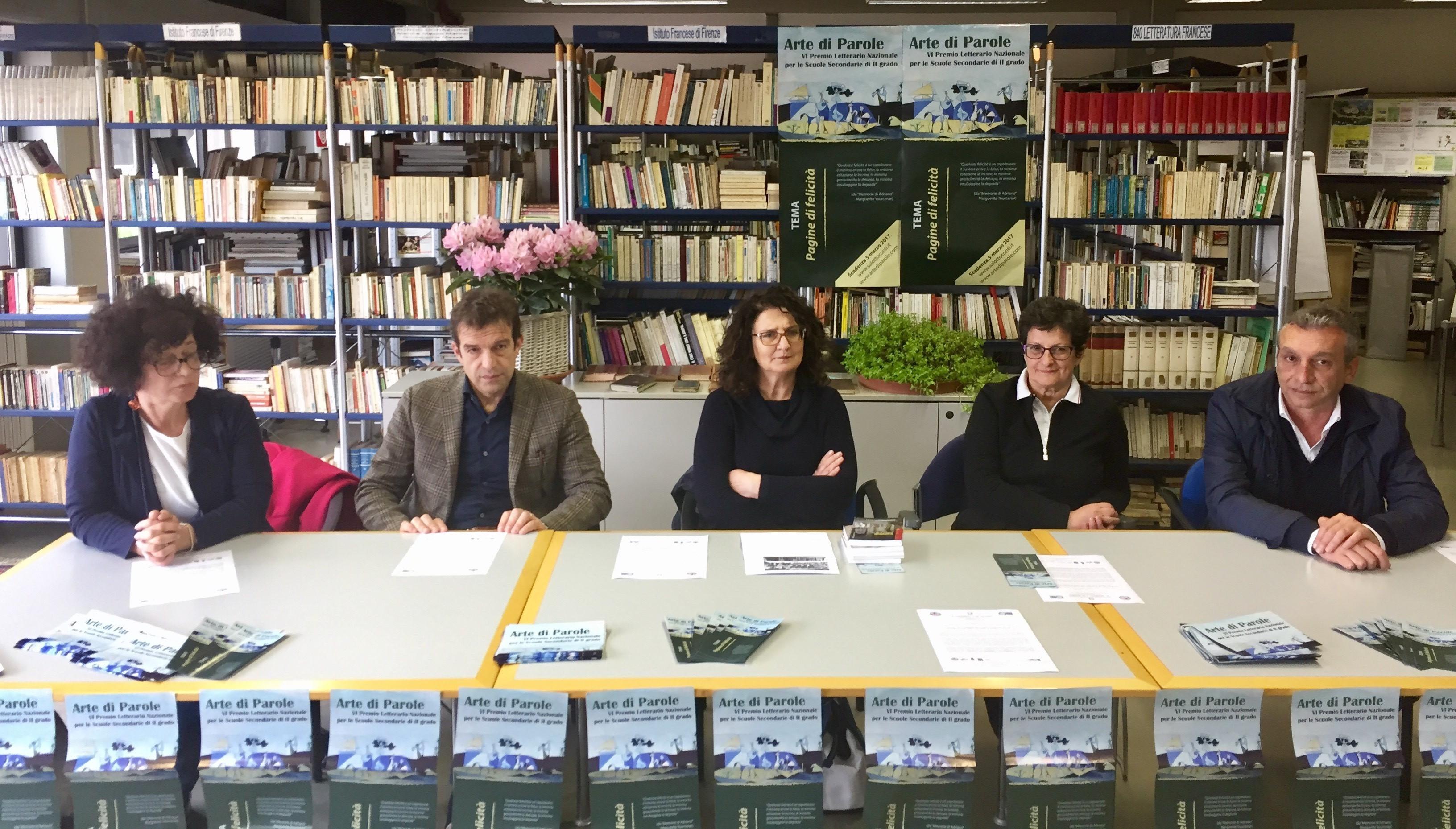 La presentazione della premiazione del concorso letterario "Arte di parole"