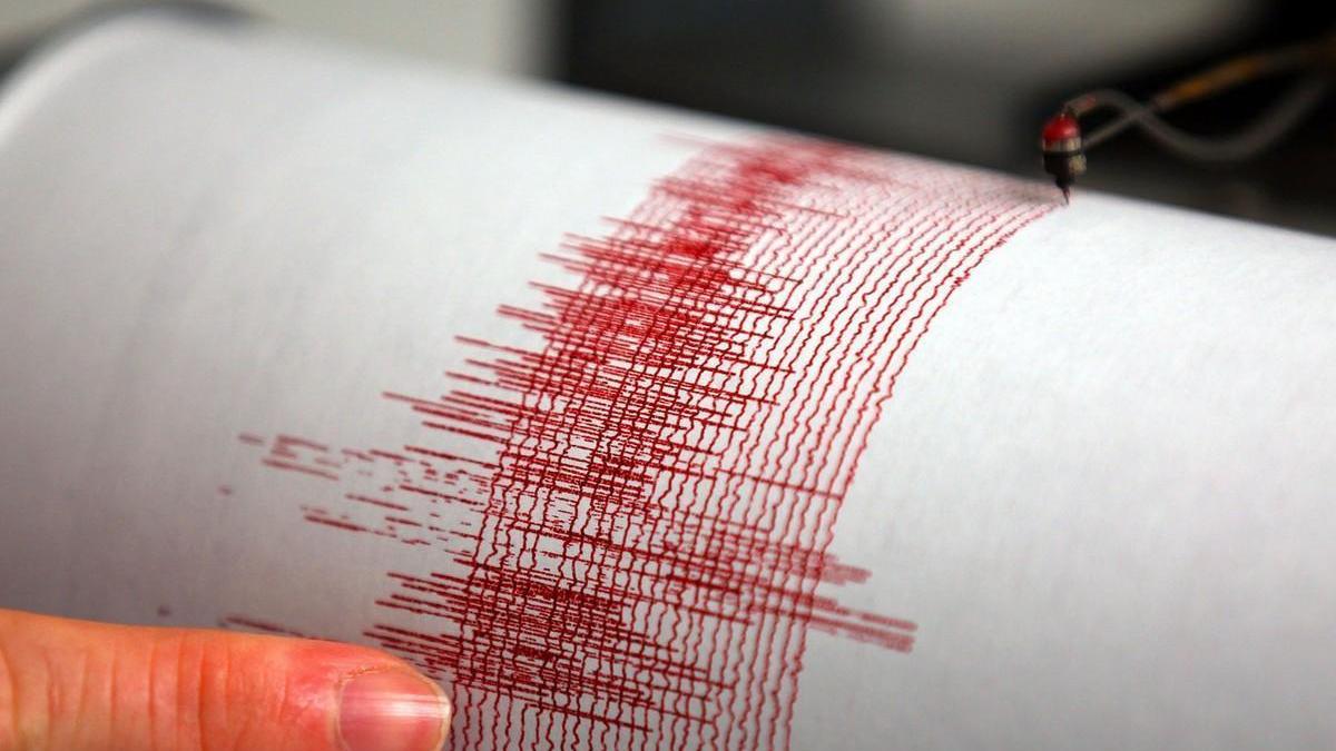Un sismografo che registra terremoti: a Mirabello scossa di 3.1