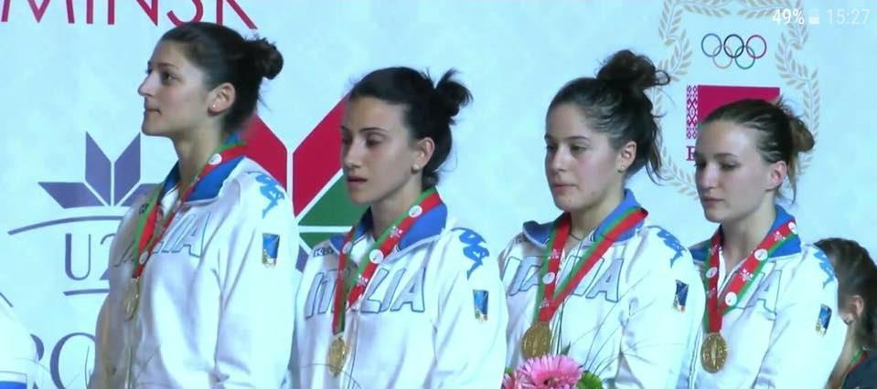 Nicol Foietta oro a squadre ai Campionati europei di Minsk