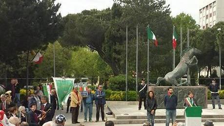 Cerimonie in piazza Carducci e Risorgimento