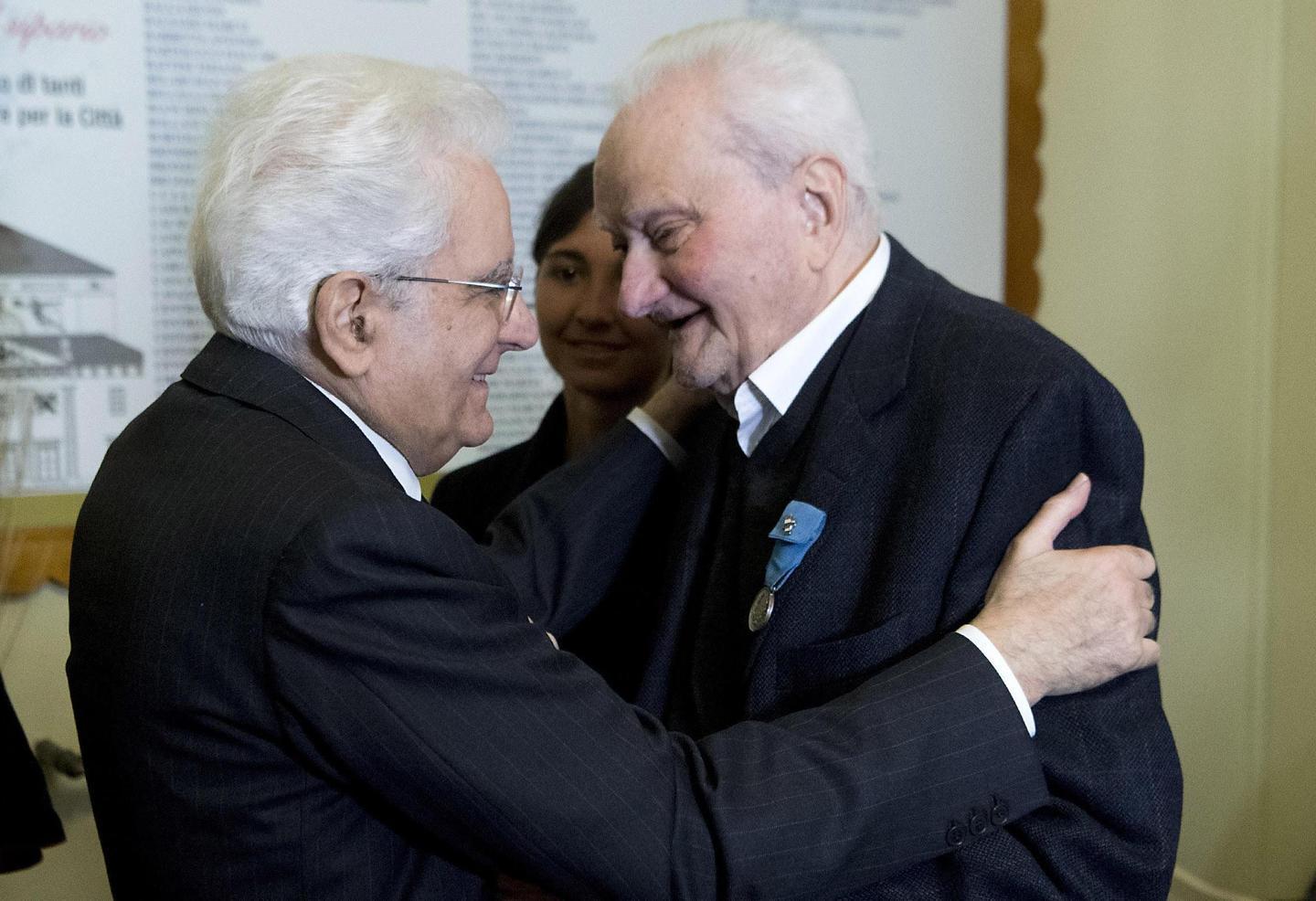 Nicolini sul palco con Mattarella 