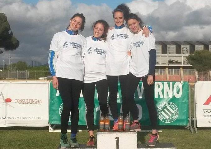 La staffetta della Toscana Atletica conquista il titolo regionale