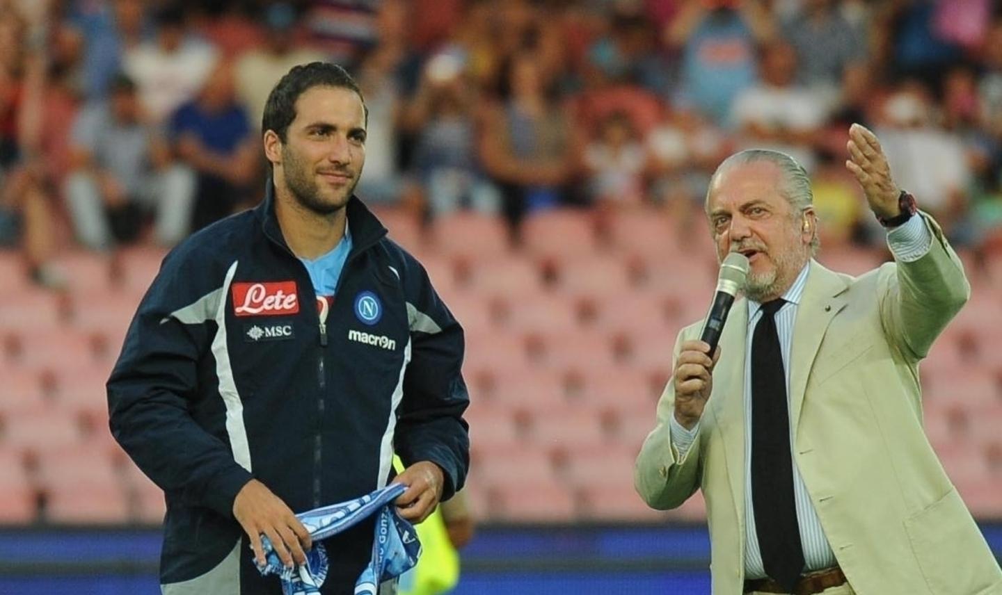 Napoli, De Laurentiis: «Higuain? Poca cultura»