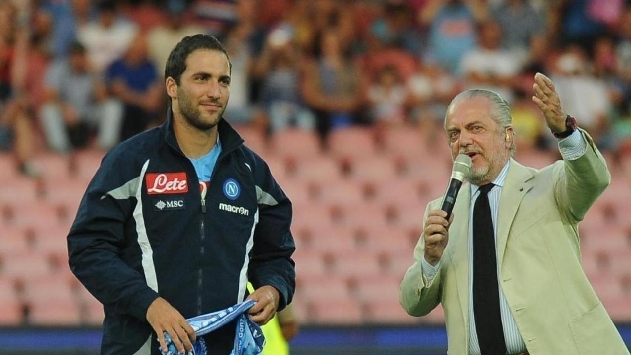 Napoli, De Laurentiis: «Higuain? Poca cultura»