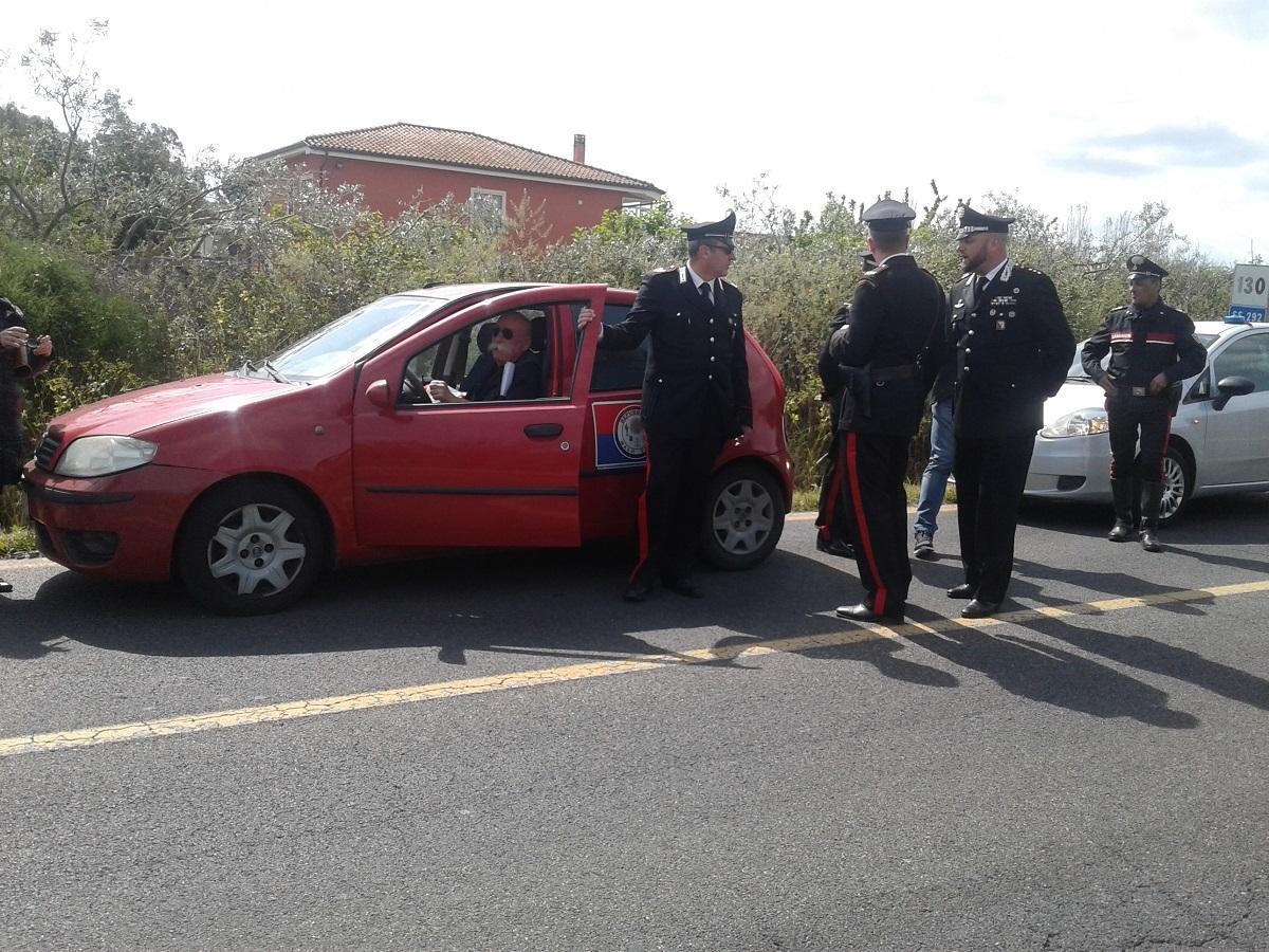 Doddore Meloni fermato dai carabinieri