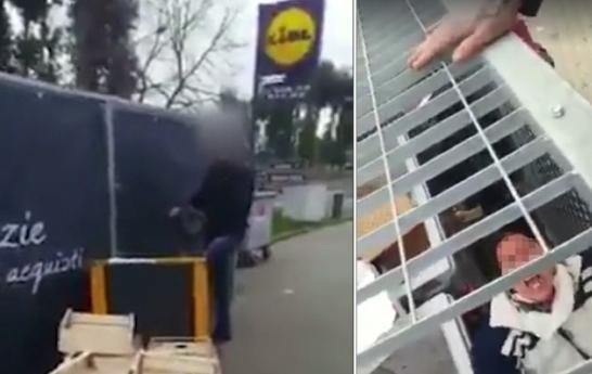 Rom chiuse nel gabbione e filmate: licenziati i due dipendenti Lidl 