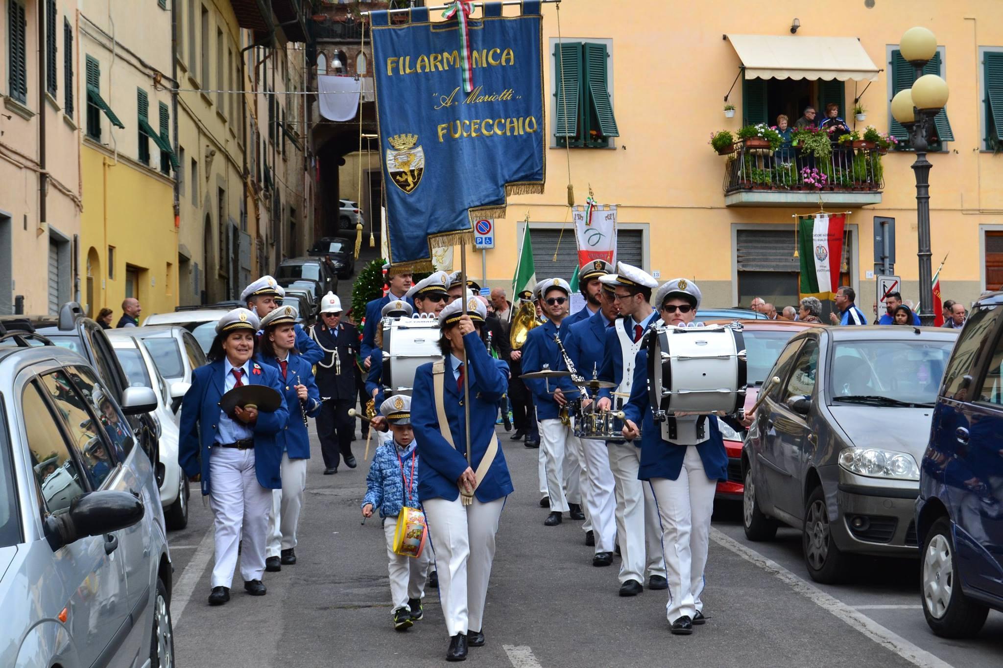 La banda nell'uscita del 25 aprile 