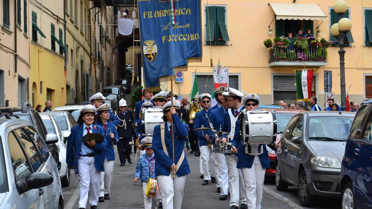 La banda nell'uscita del 25 aprile