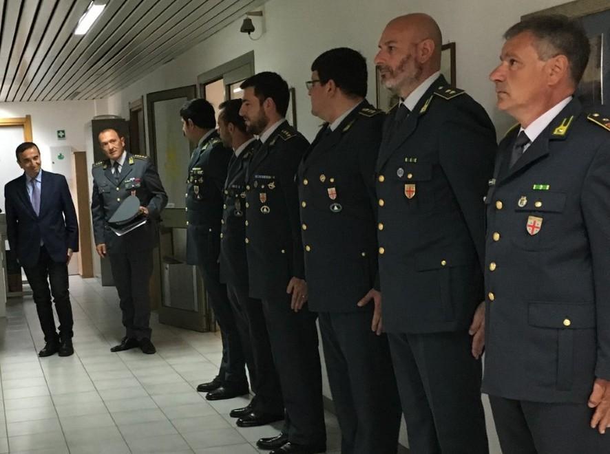 Il questore in visita alla Finanza 