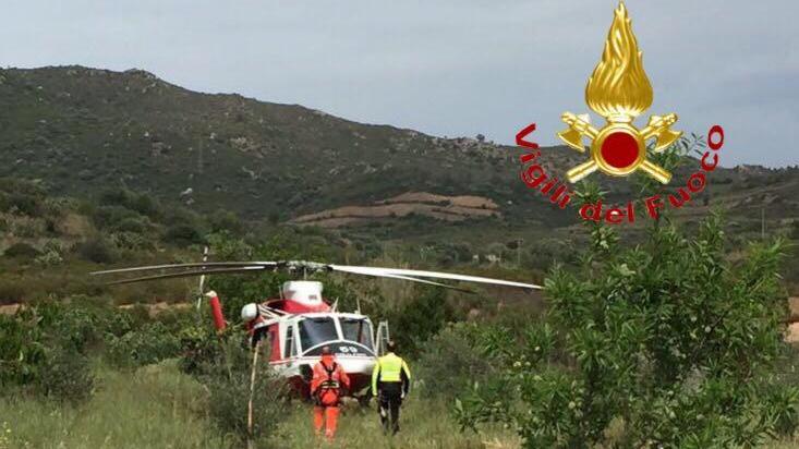 Dorgali, escursionista cade e sbatte la testa: trasportato in elicottero a Nuoro
