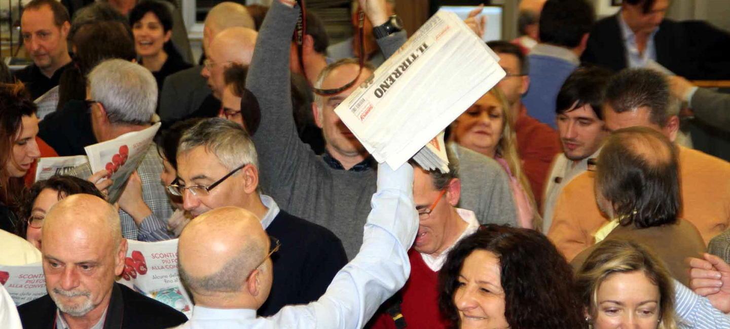 12 gennaio 2012, il Tirreno festeggia un traguardo: nasce il giornale tutto a colori