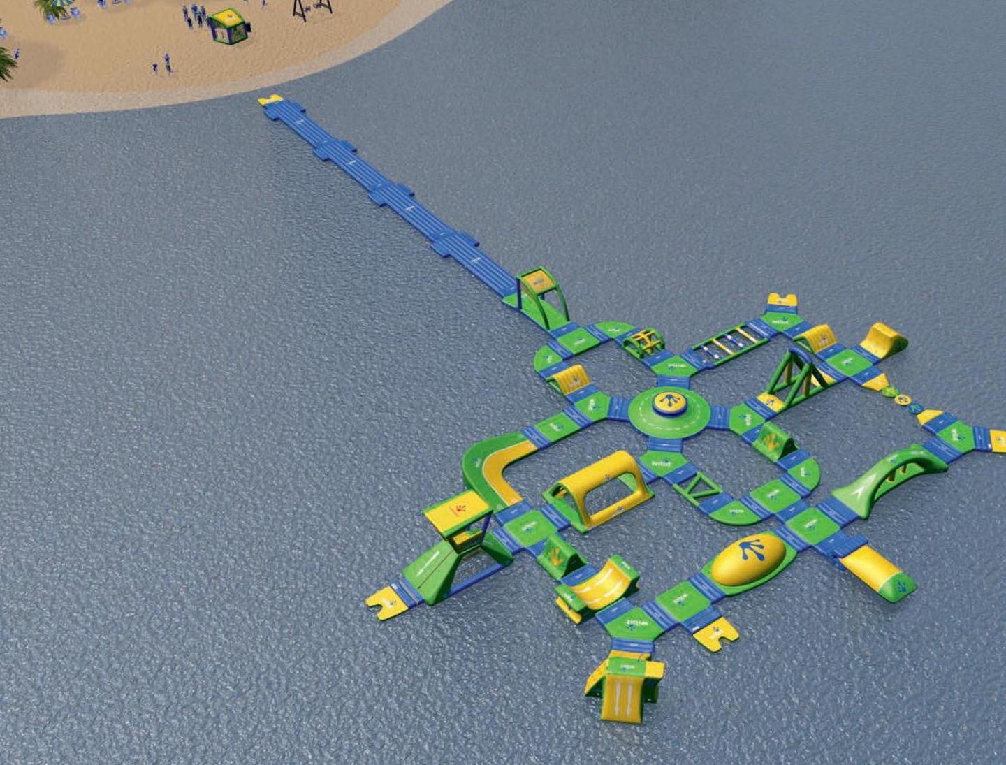 La ricostruzione grafica dell'acquapark che sorgerà a Scarlino