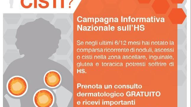 La locandina della campagna "Che nome dai alle tue cisti?"