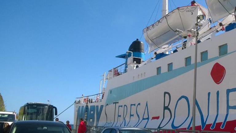 Il traghetto Giraglia della Moby che collega Sardegna e Corsica