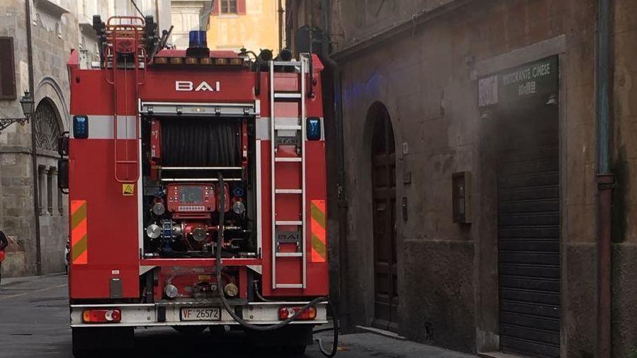 Fiamme nel ristorante cinese